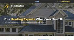 Desktop Screenshot of idmsroofing.com