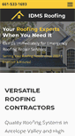 Mobile Screenshot of idmsroofing.com